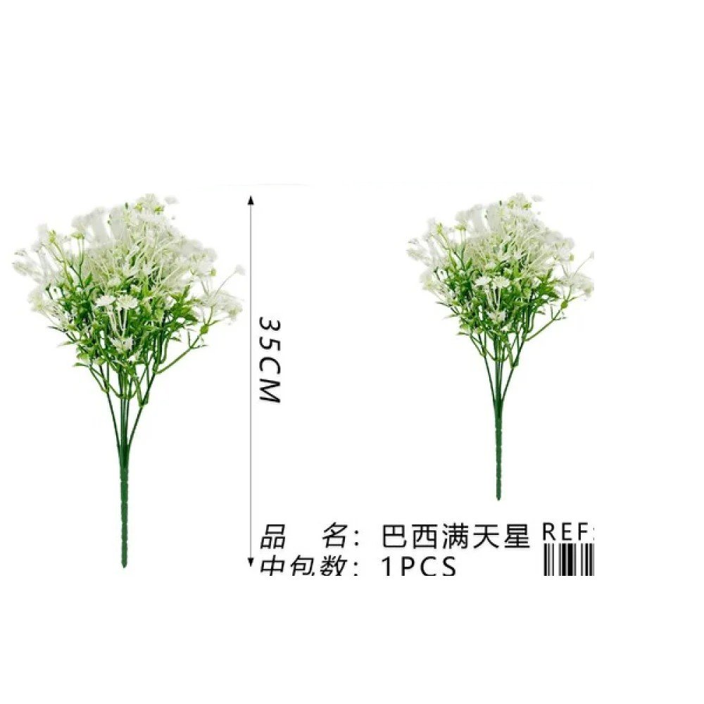 35 cm / Flores y hierba de paniculata brasileña 35 CM por mayor en Chile
