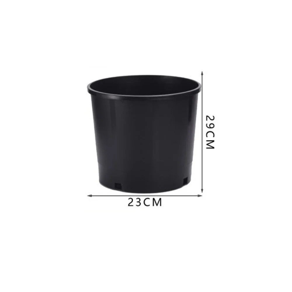 Maceta 33*23 corta y ancha de 5 galones/negra 23 X 29 CM por mayor en Chile