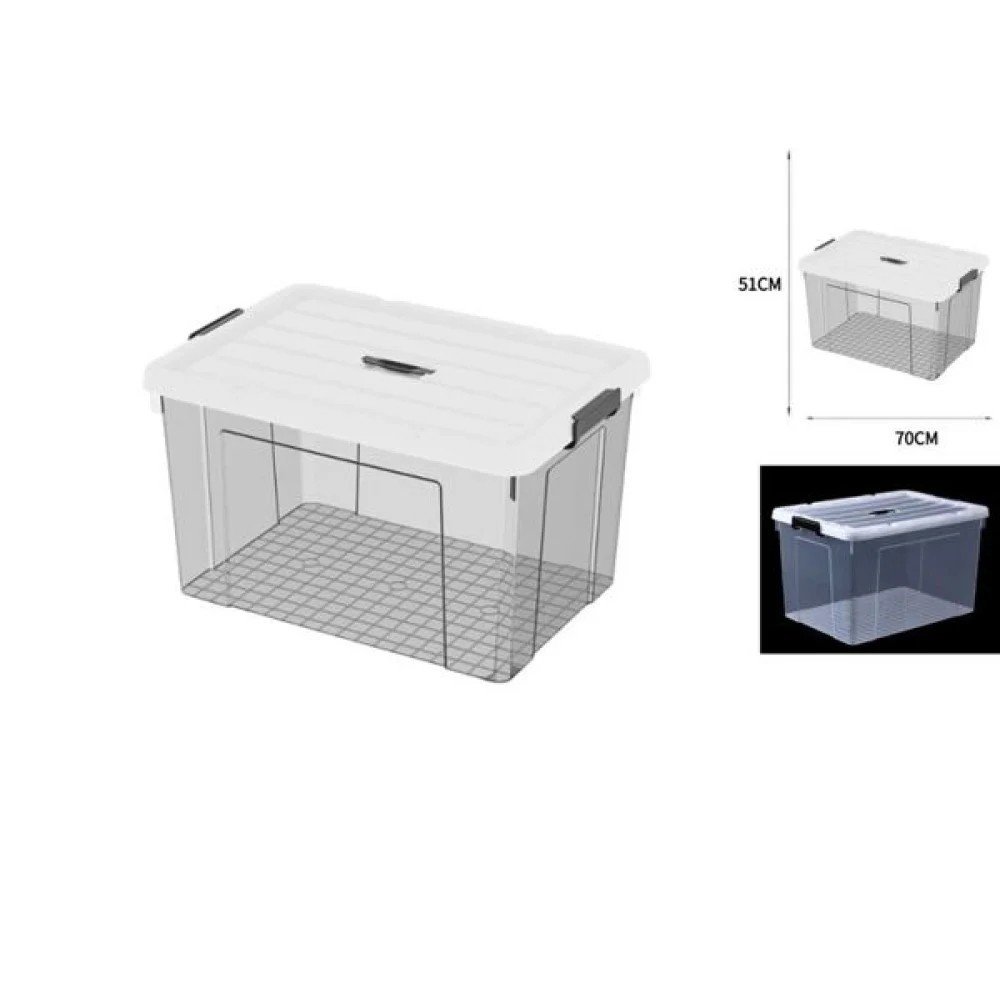 70*51.5*43/155L Caja de almacenamiento transparente 155L por mayor en Chile