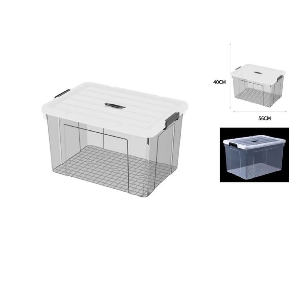 Caja de almacenamiento transparente de 70 l 40 X 56 CM por mayor en Chile