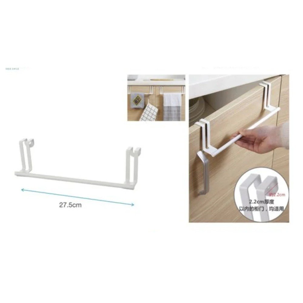 SOPORTE TOALLAS RANURA PUERTA 27,5 CM por mayor en Chile