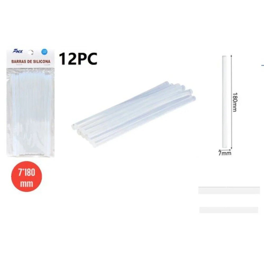 SET BARRA SILICONA 12 PZA- 180 MM por mayor en Chile