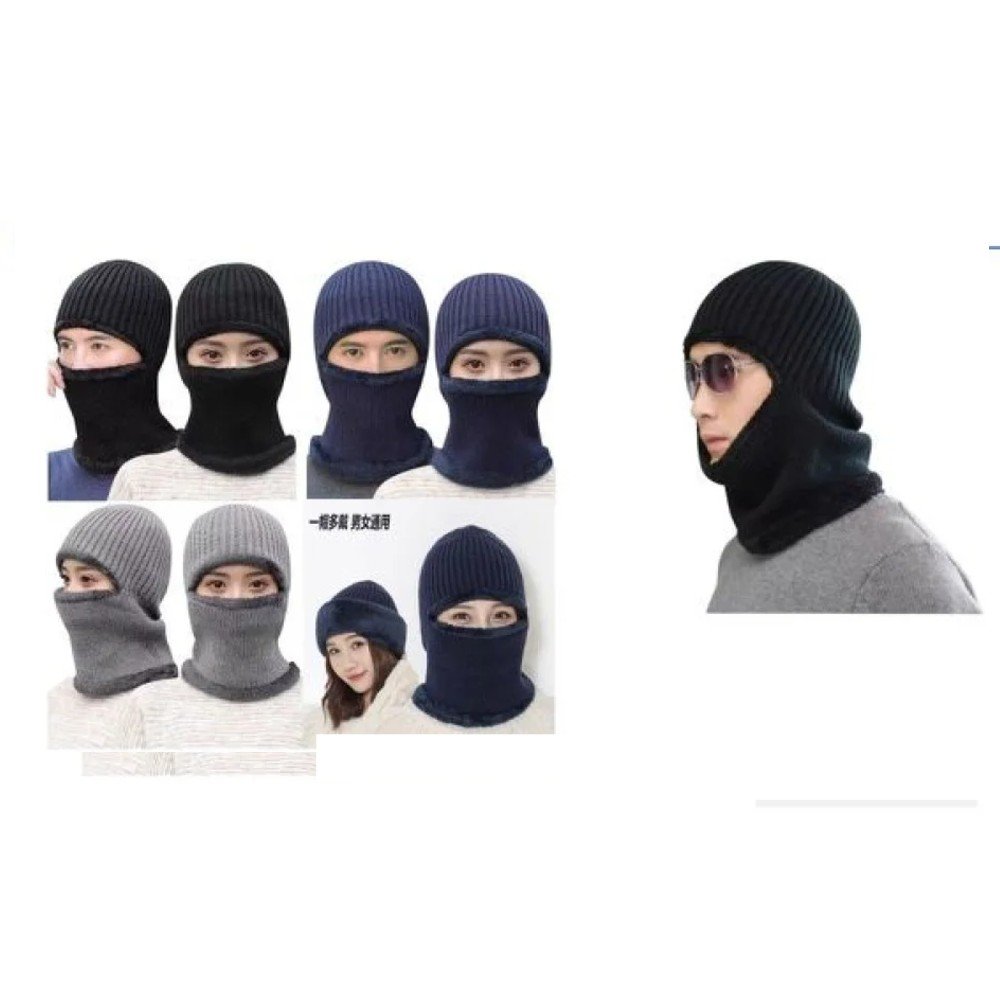 GORRO INVIERNO COMPLETO RANURA OJOS 1 PZA por mayor en Chile