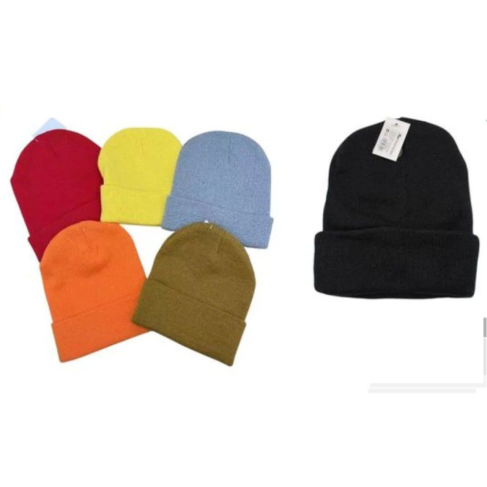 GORRO MONOCOLOR RAYADO 1 PZA por mayor en Chile