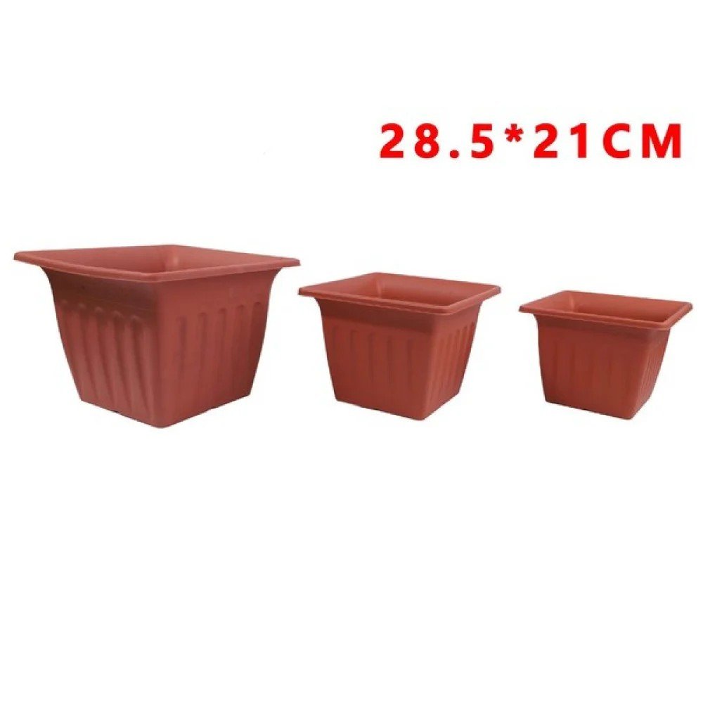 Maceta de 28.5 x 21 cm (marrón rojizo) 28,5 X 21 CM por mayor en Chile