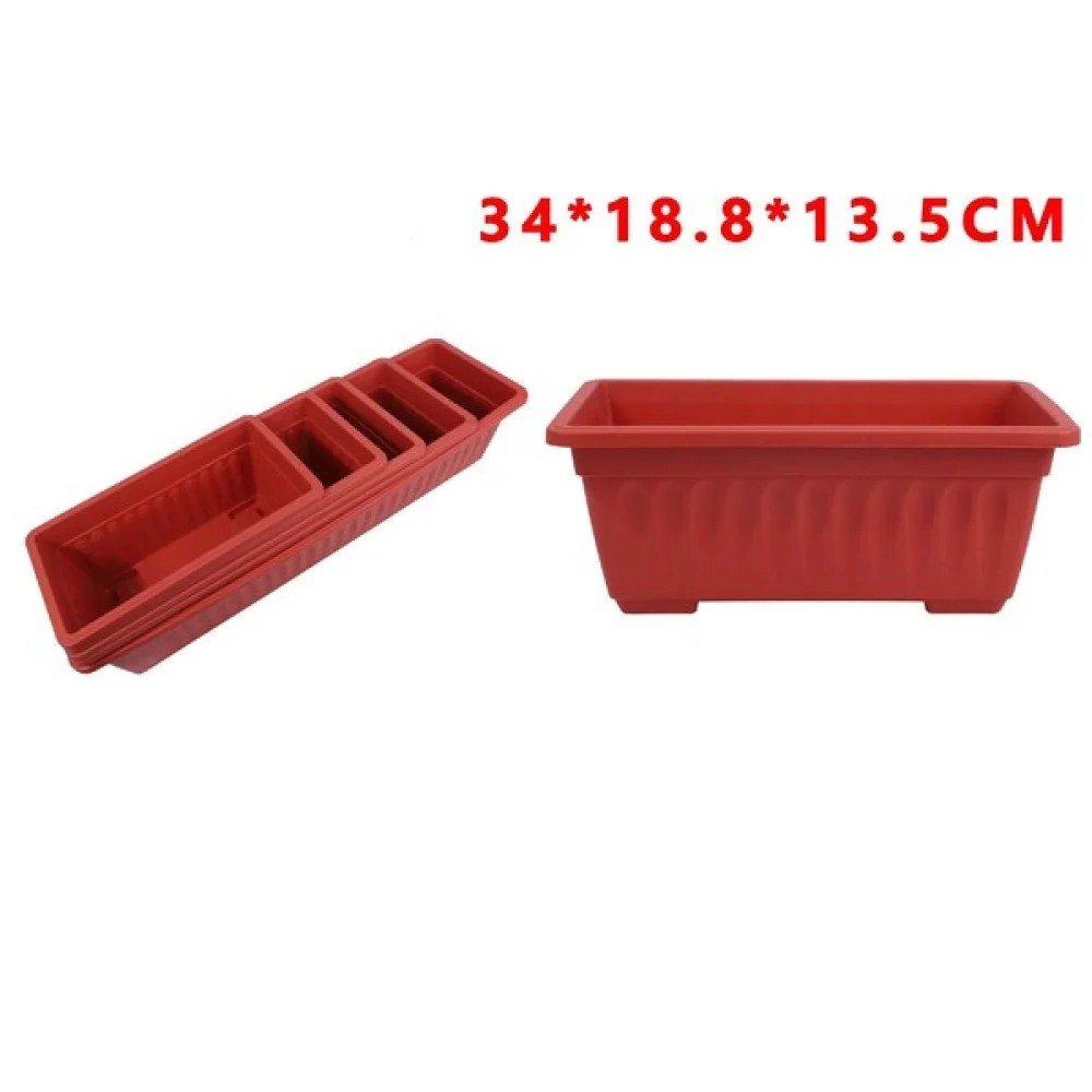 Maceta de 34 x 18.8 x 13.5 cm (marrón rojizo) 13.5 X 34 X 18,8 CM por mayor en Chile