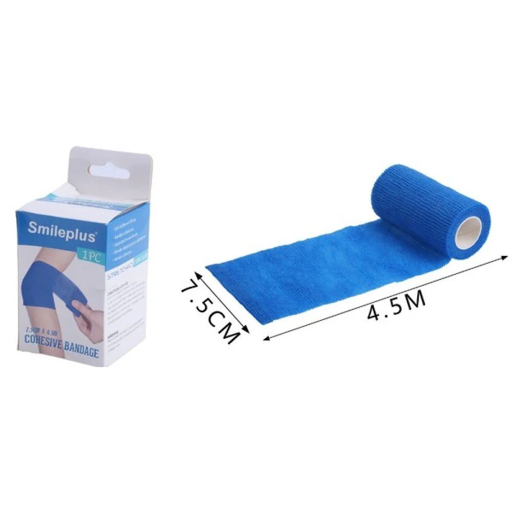 Venda elástica autoadhesiva azul de 7.5 cm x 4.5 m 7.5 X 4,5 cm por mayor en Chile
