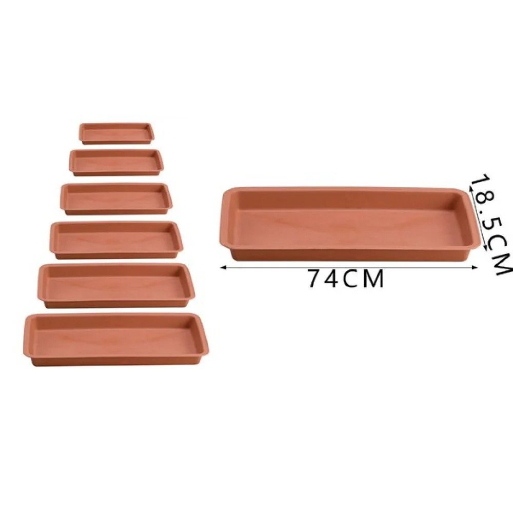 74*18.5/Bandeja para maceta/Marrón 74 X 18,5 CM por mayor en Chile