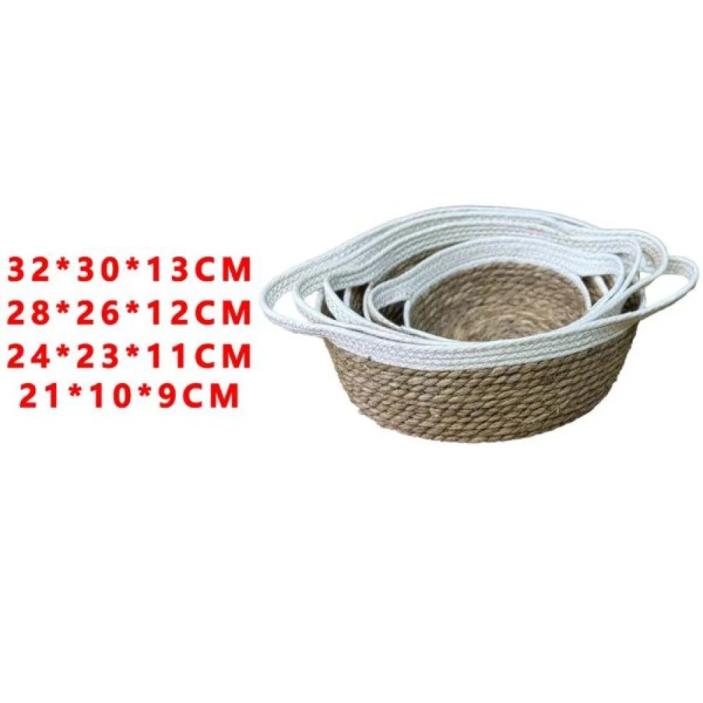 32*30*12.5/28*26*12.3/24*23*11.5/21*19*9 Cesta tejida de espada?a 32X30X13-28X26X12-24X23X11-21X10X9 CM por mayor en Chile