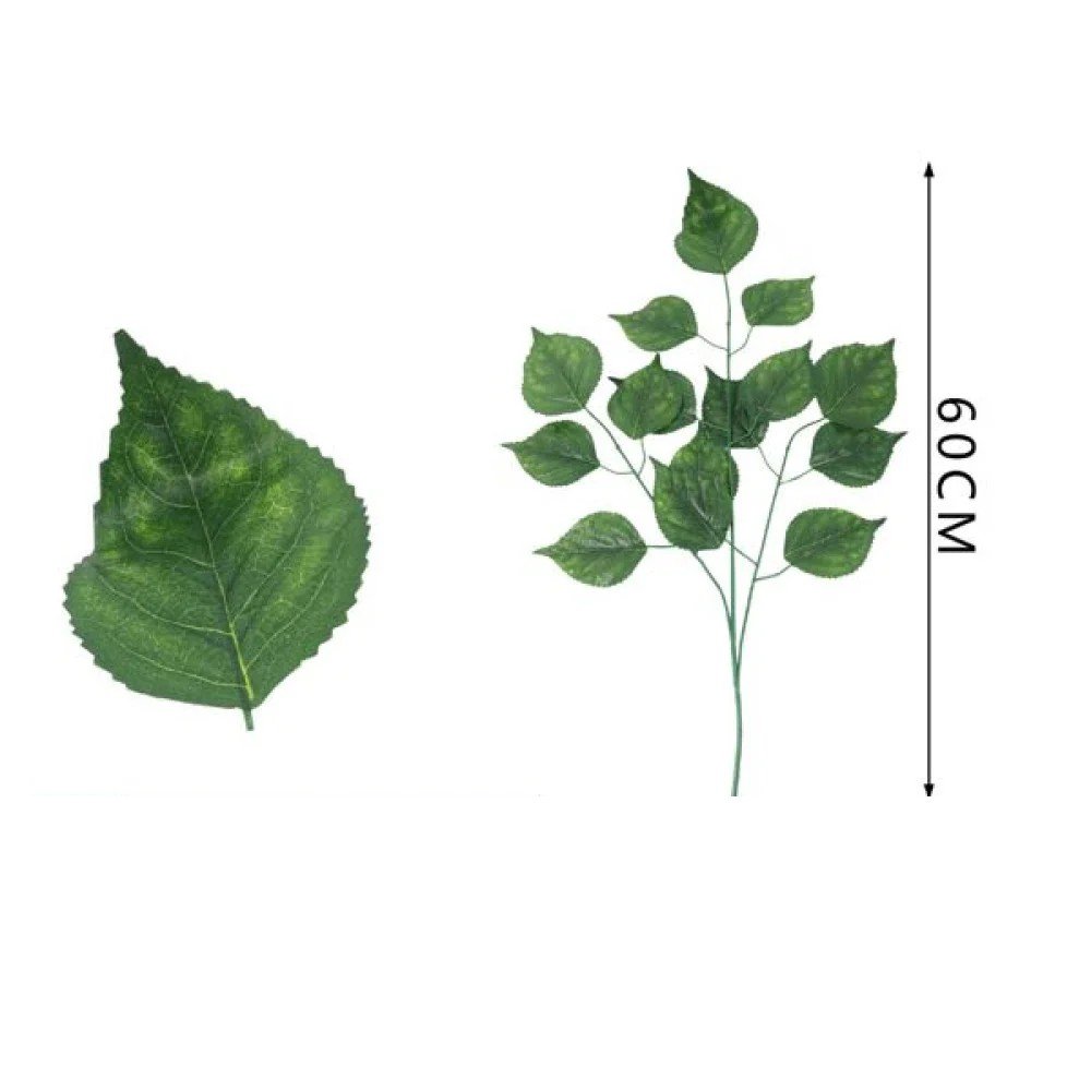 Hierba de hoja de hortensia de 3 puntas (12 piezas/350 cada una) 60 CM por mayor en Chile