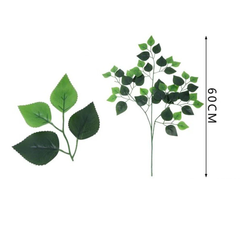 (12 piezas/cada una 379) Hojas/flores de abedul de 3 puntas 60 CM por mayor en Chile