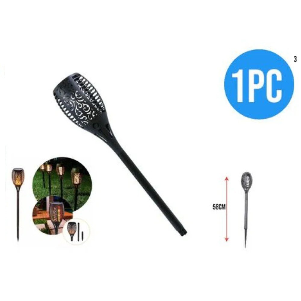 LUZ LED JARDIN NEGRO CABEZAL JAULA MEDIANO 58 CM por mayor en Chile