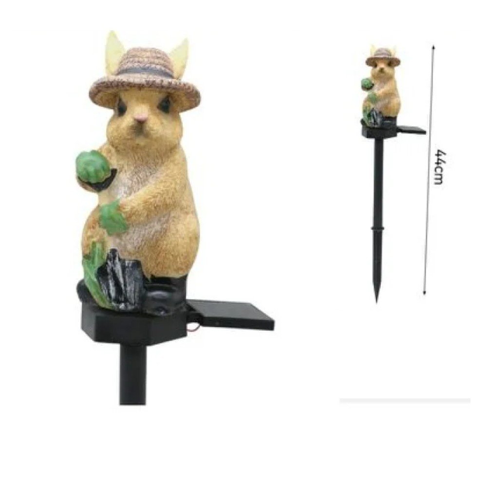 LUZ LED JARDIN CONEJO SOMBRERO 44 CM por mayor en Chile