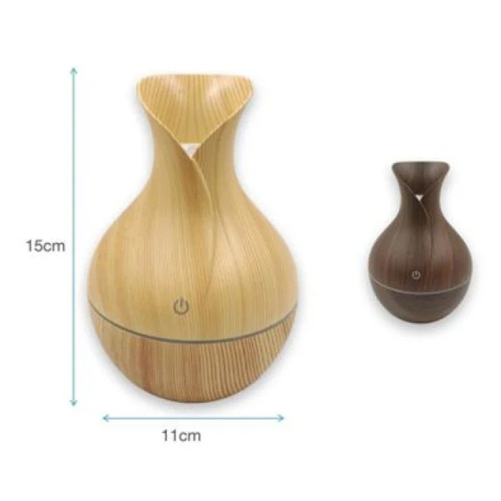 HUMIDIFICADOR DE AROMA VASIJA MADERA 15 X 11 CM por mayor en Chile