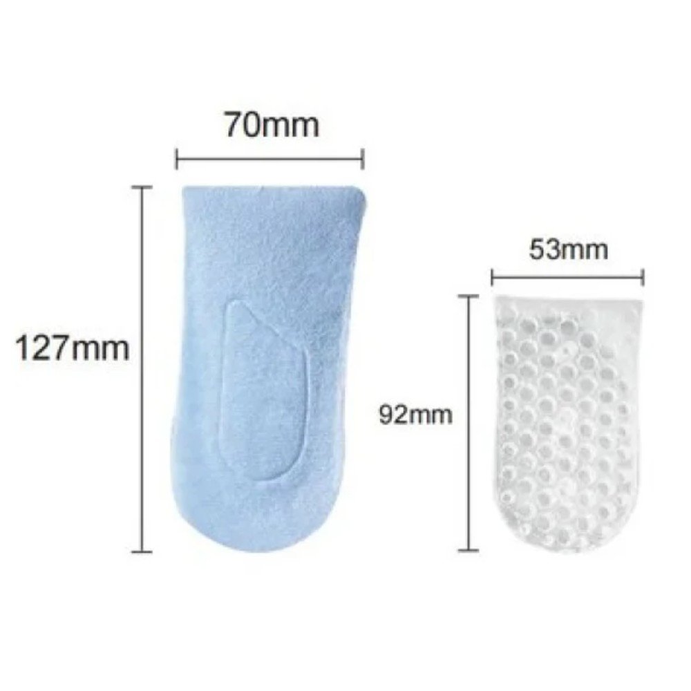 PLANTILLA DE TALON SILICONA 127 X 70 MM por mayor en Chile