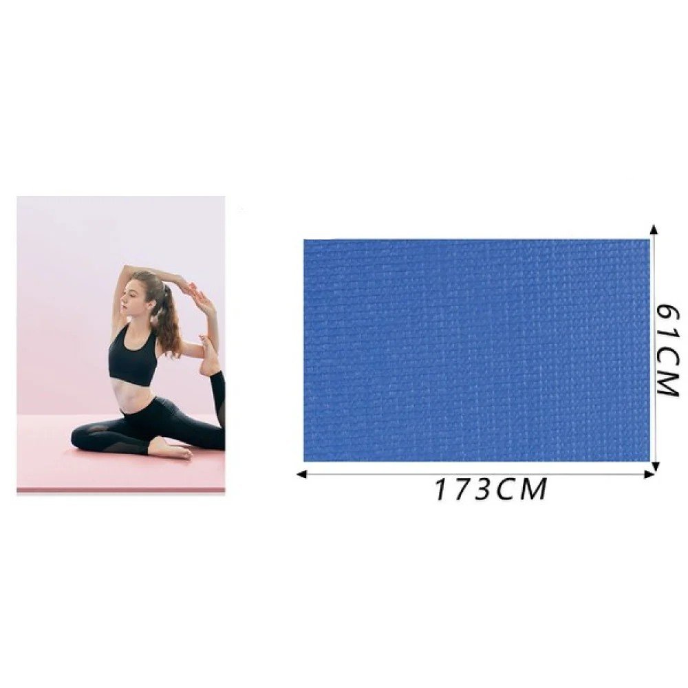 Esterilla de yoga de PVC de 6 mm 173 X 61 CM por mayor en Chile