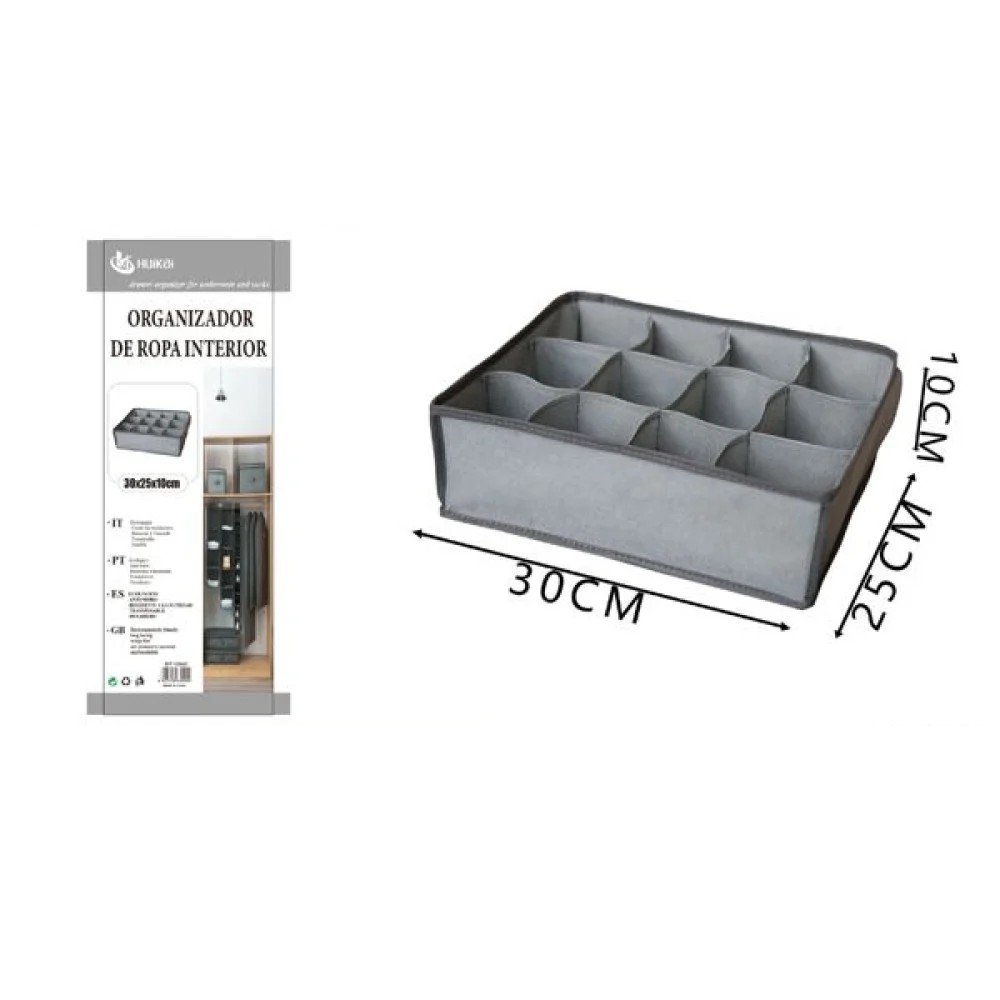 Caja de almacenamiento de 12 compartimentos de 30 x 25 x 10 cm 10 X 30 X 25 cm por mayor en Chile