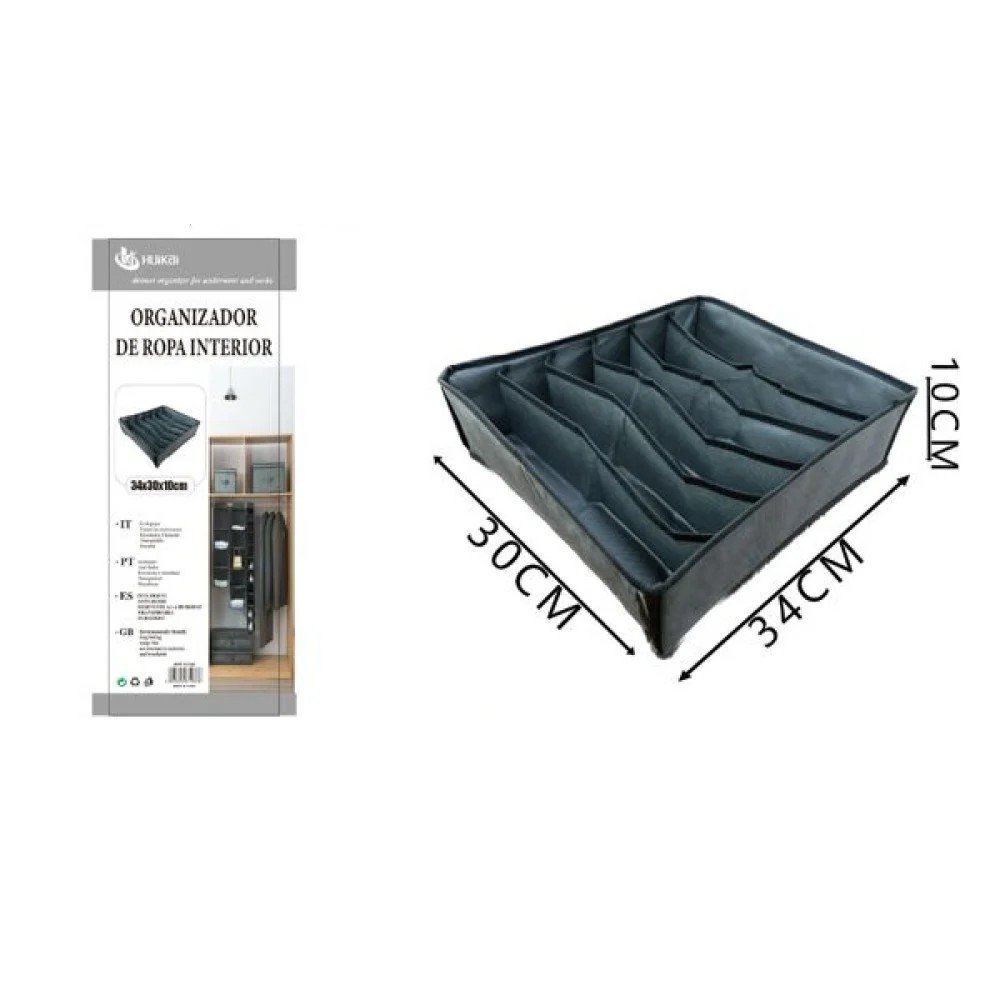 Caja de almacenamiento de 24 compartimentos de 34 x 30 x 10 cm 30 X 34 X 10 CM por mayor en Chile
