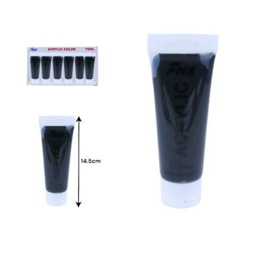 PINTURA ACRILICA NEGRA 75 ML por mayor en Chile