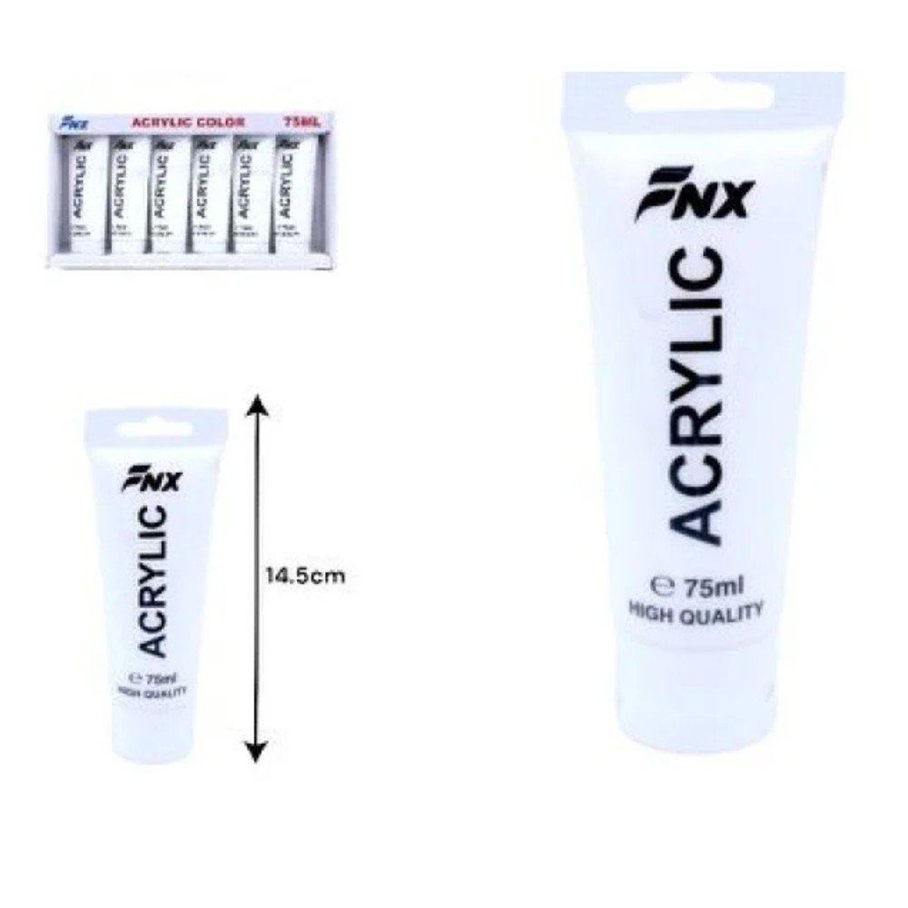 PINTURA ACRILICA BLANCA 75 ML por mayor en Chile