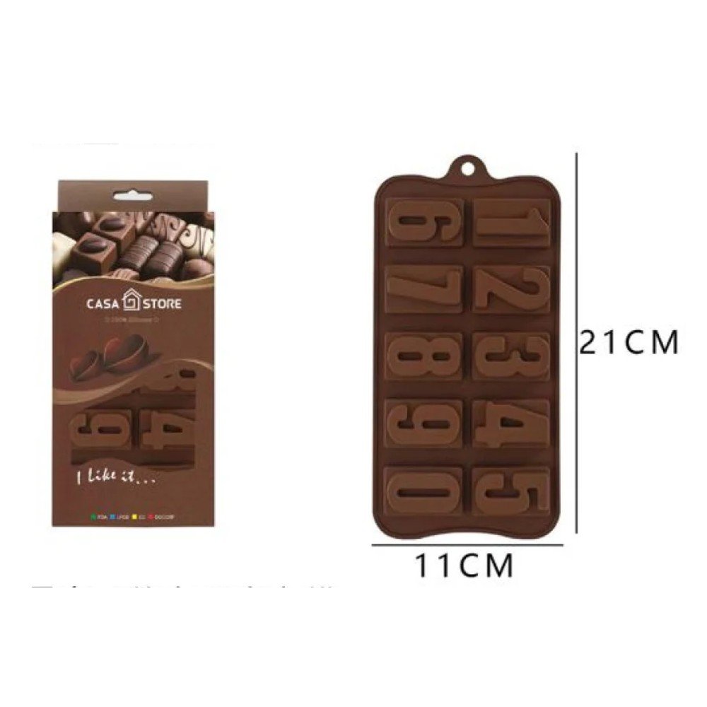 MOLDE DE SILICONA PARA CHOCOLATE 11 X 21 CM por mayor en Chile