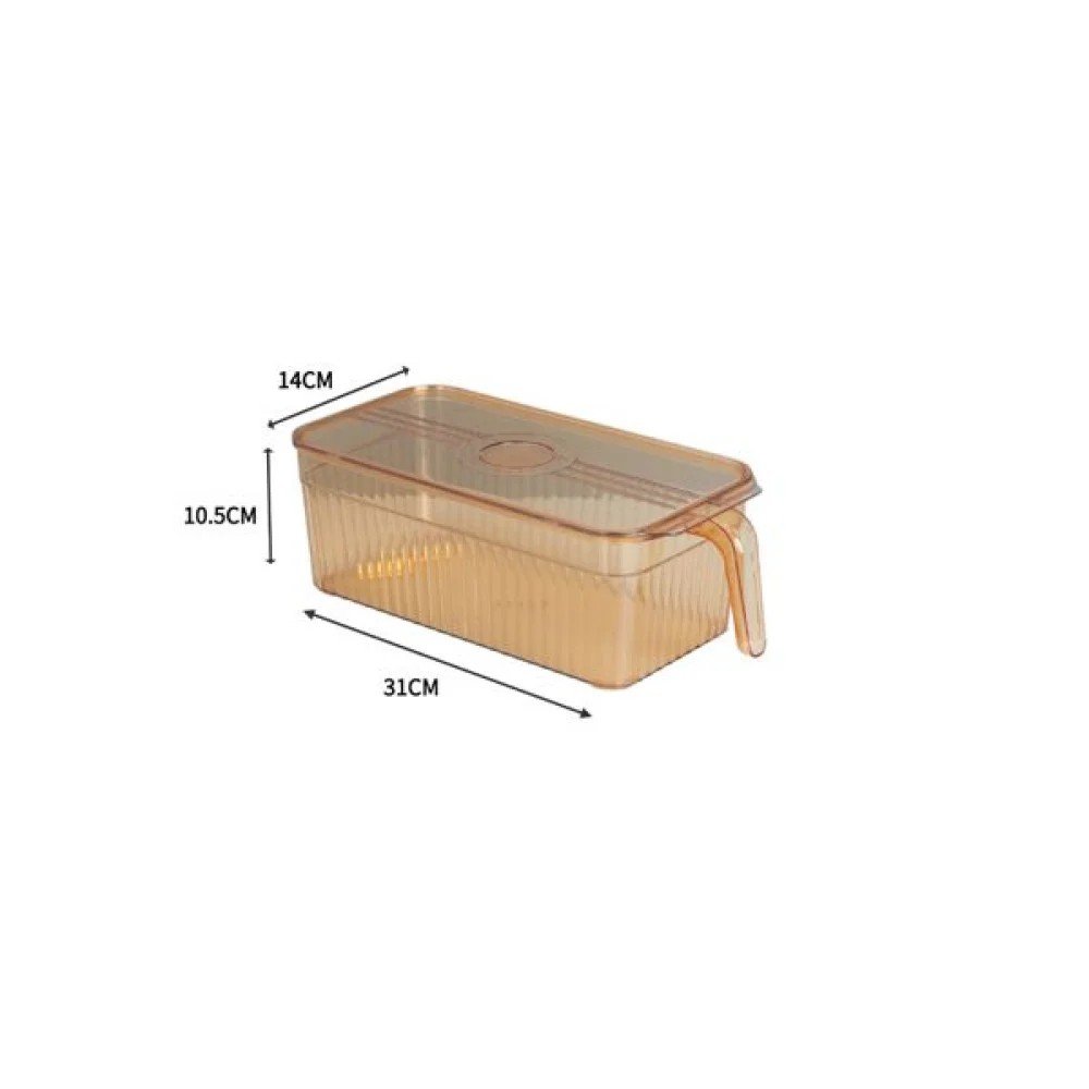 Caja de almacenamiento para frigorífico con tapa. 31 X 14 X 10,5 CM por mayor en Chile
