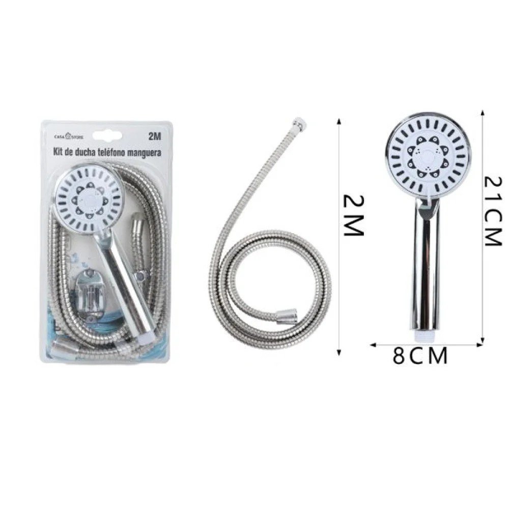 Rociador individual Girasol + manguera de 2 m / Rociador de ducha de baño 21 X 8 CM-2M por mayor en Chile