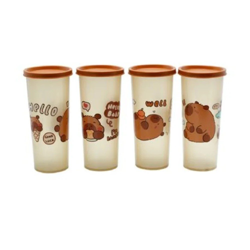 VASO CON TAPA CAPIBARA 450 ML por mayor en Chile