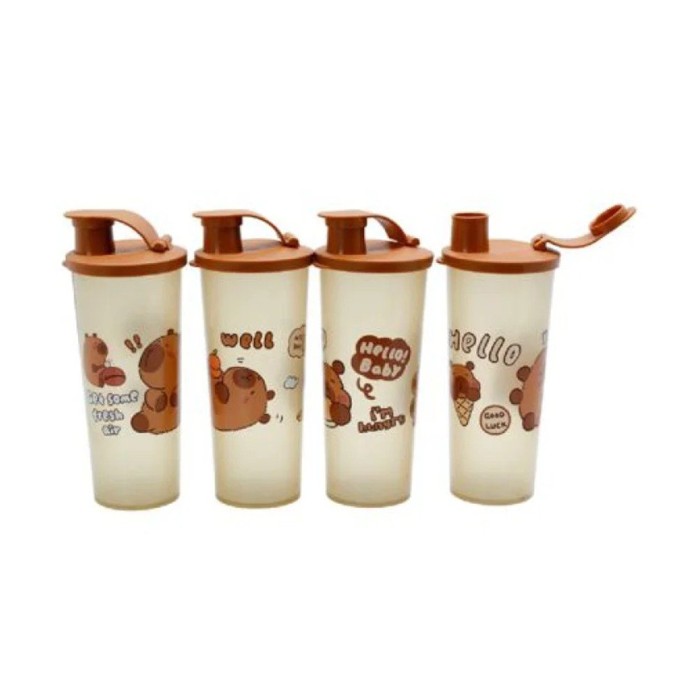 VASO PLASTICO CON TAPA CAPIBARA 450 ML por mayor en Chile
