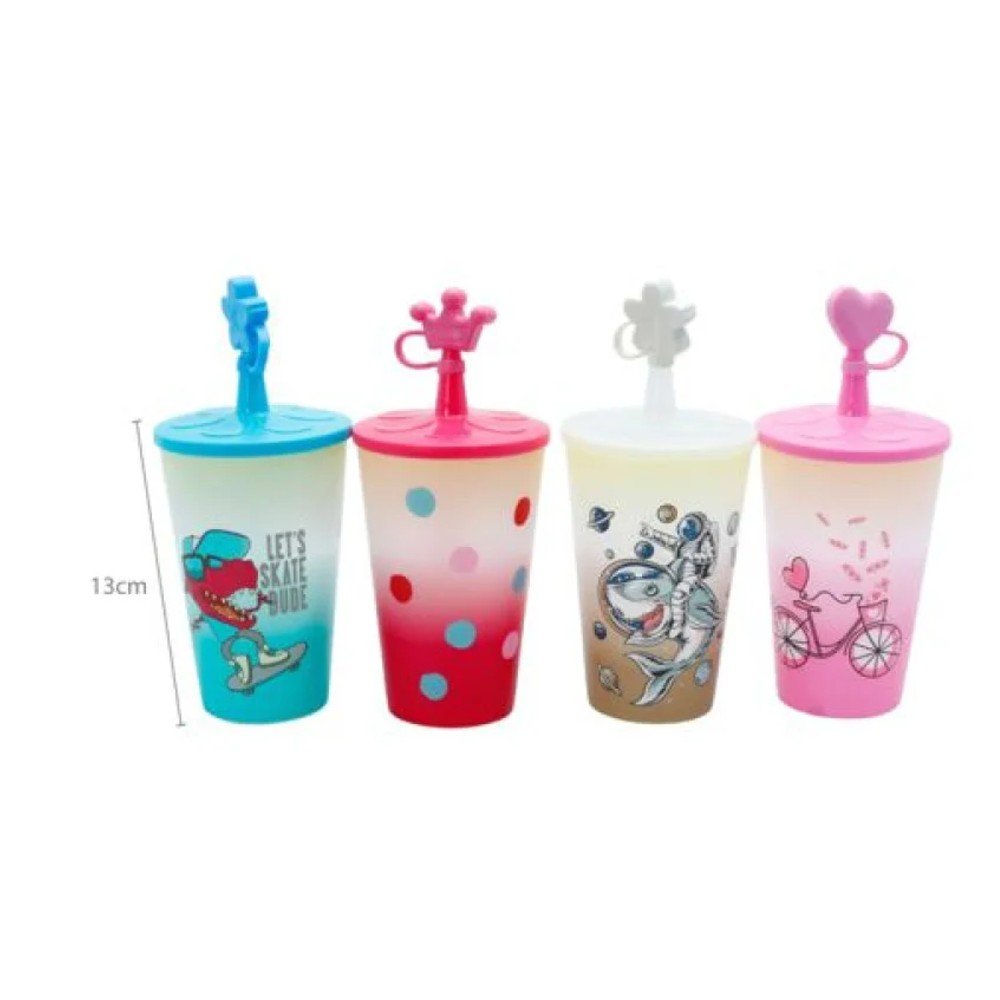 VASO PLASTICO ESTAMPADO 500 ML-13 CM por mayor en Chile