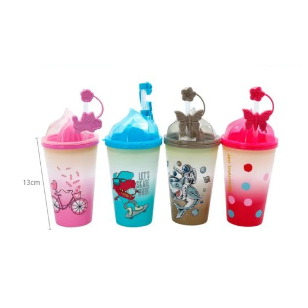 VASO PLASTICO ESTAMPADO 500 ML-13 CM por mayor en Chile