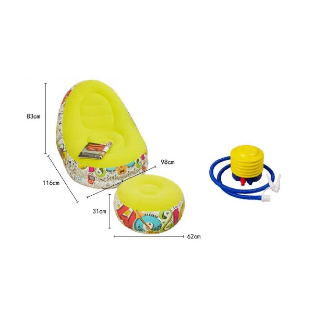 SOFA INFANTIL INFLABLE(10) 116x98x83cm por mayor en Chile