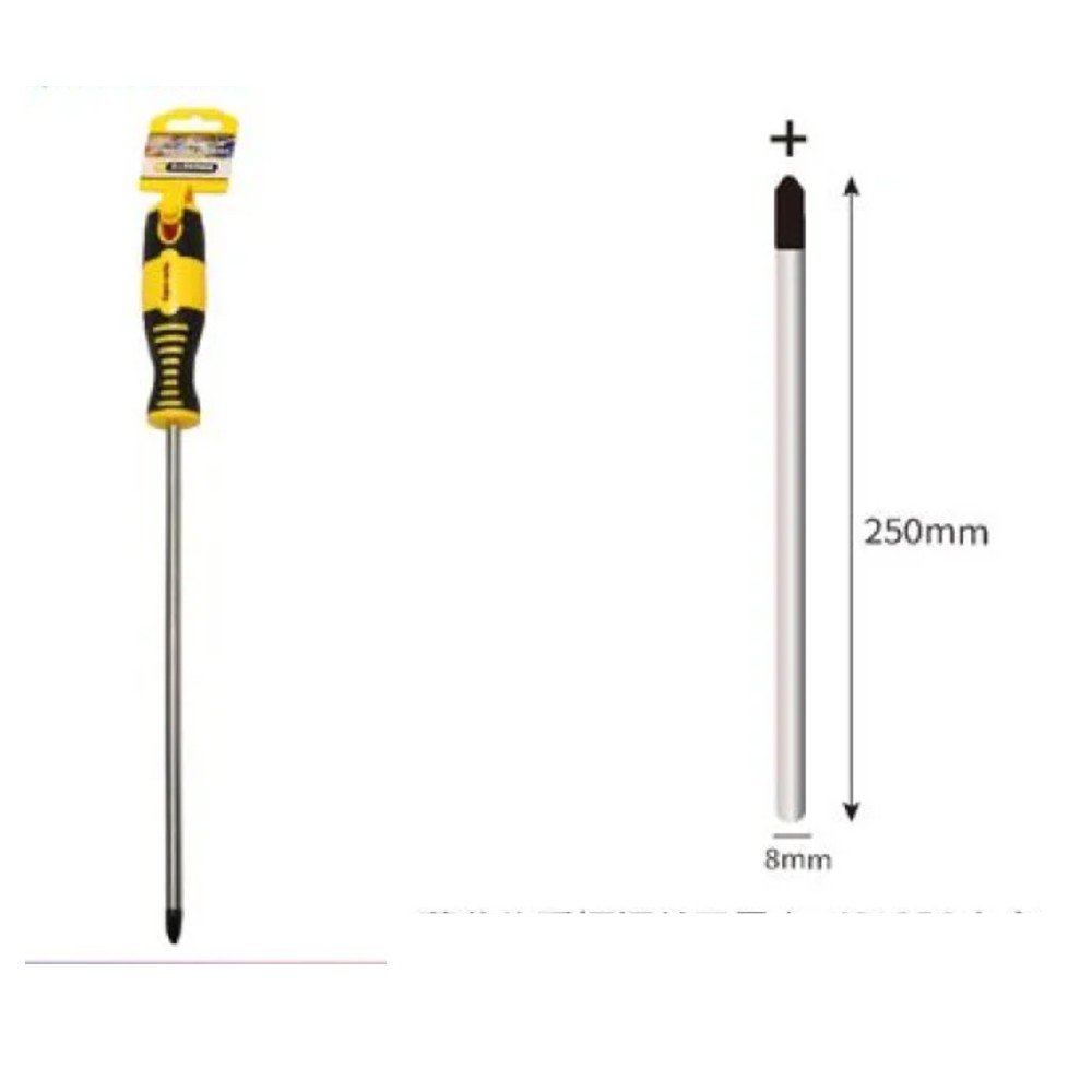 DESTORNILLADOR CON IMAN 250 X 8 MM por mayor en Chile