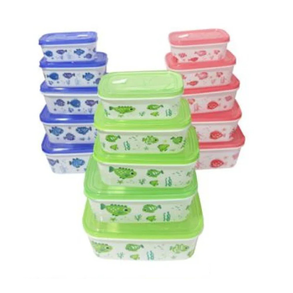 SET DE CONTENEDORES PARA COMIDA 5 PZA por mayor en Chile