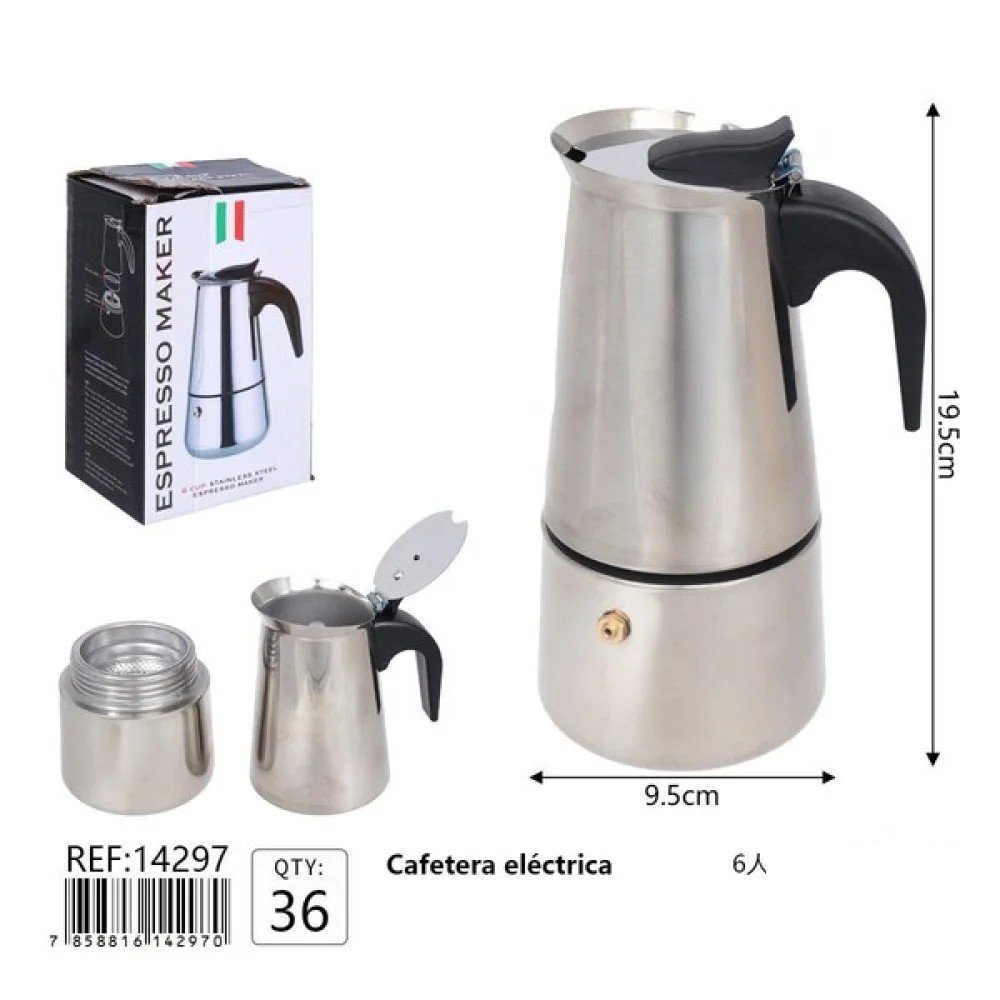 Cafetera Eléctrica 6 tazas 1 Pza por mayor en Chile