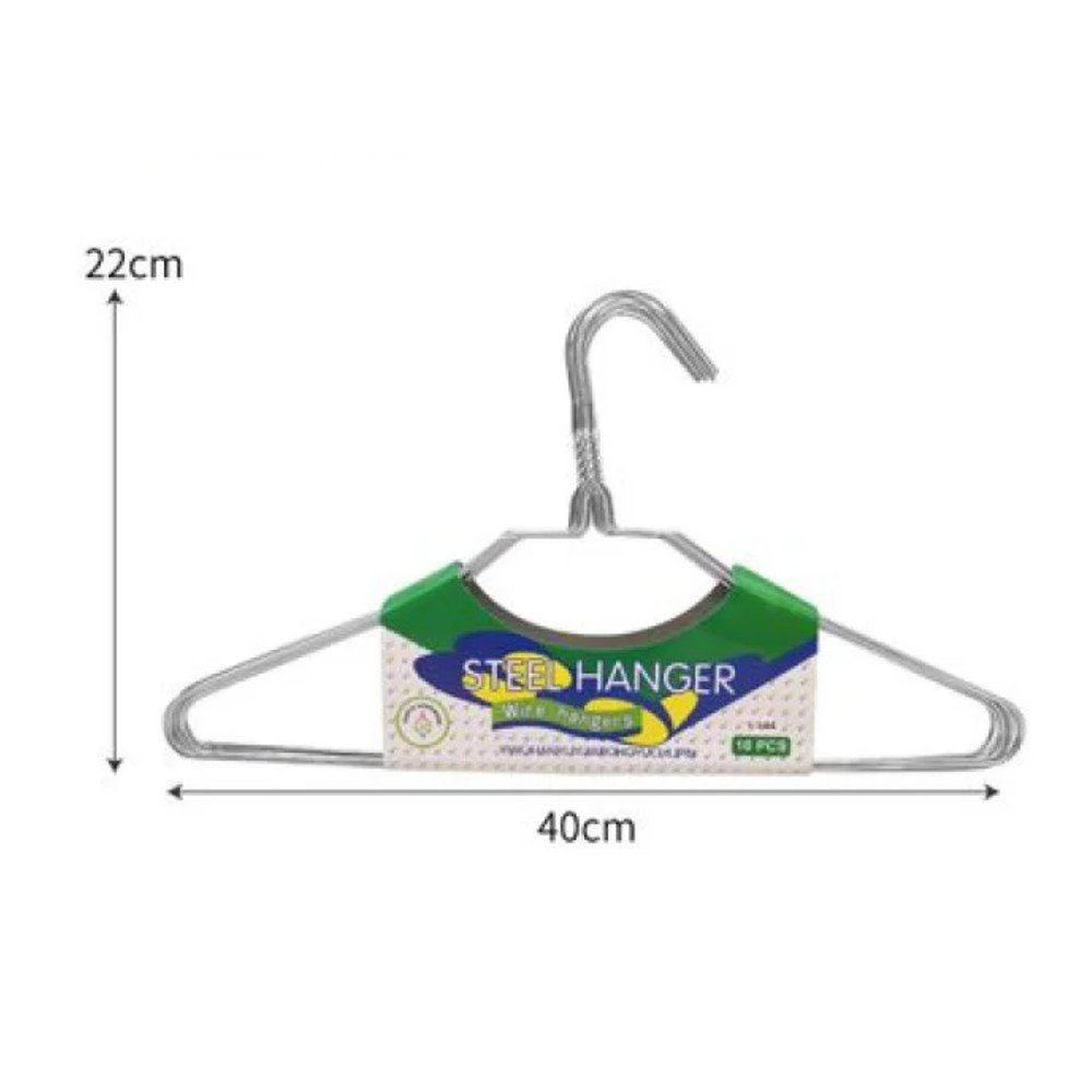 GANCHO COLGADOR DE ROPA 10 PZA-40 X 22 CM por mayor en Chile
