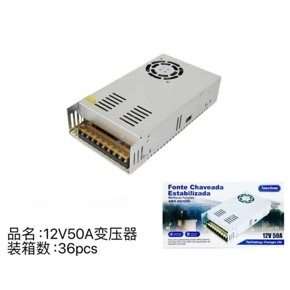 Transformador de Luz LED 12V 50A 12V 50A por mayor en Chile