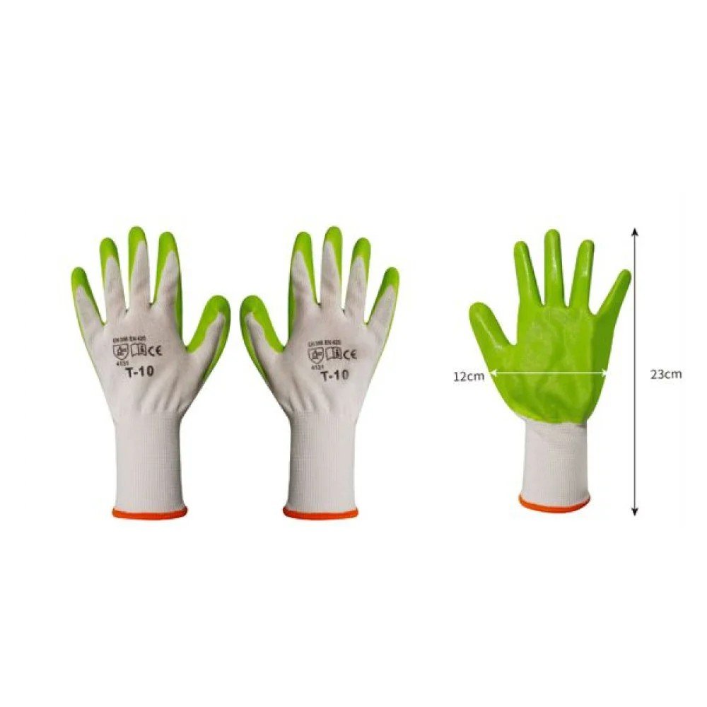 guantes de jardineria 10#(12/192) 12 X 23 CM por mayor en Chile