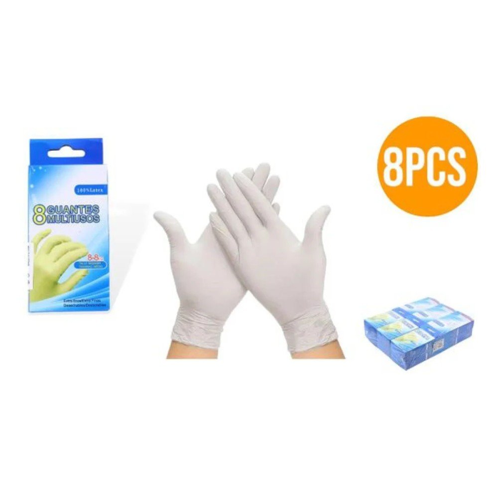 CAJA GUANTES DE LATEX 8 PZA-7 PULGADAS por mayor en Chile