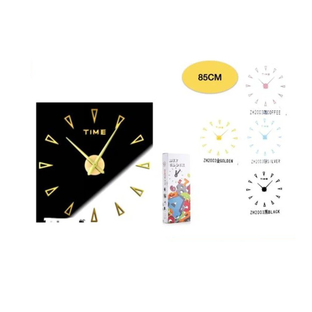 RELOJ PARED DIY 3D 85 CM por mayor en Chile