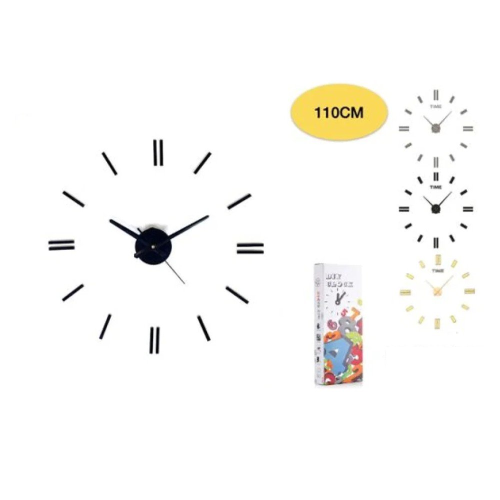 RELOJ PARED DIY 3D 110 CM por mayor en Chile