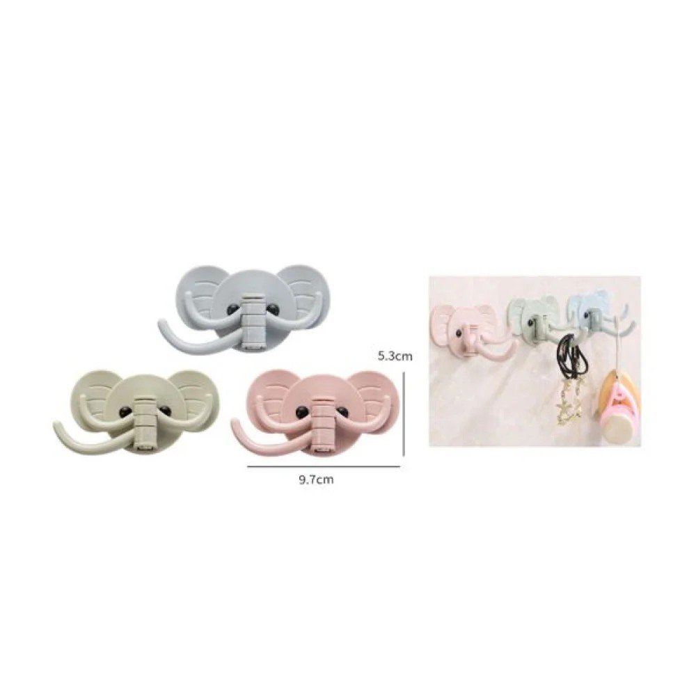 Gancho para colgar de elefante 9.7*5.3cm 2pcs (36/288) 5.3cm · 2 pzas por mayor en Chile