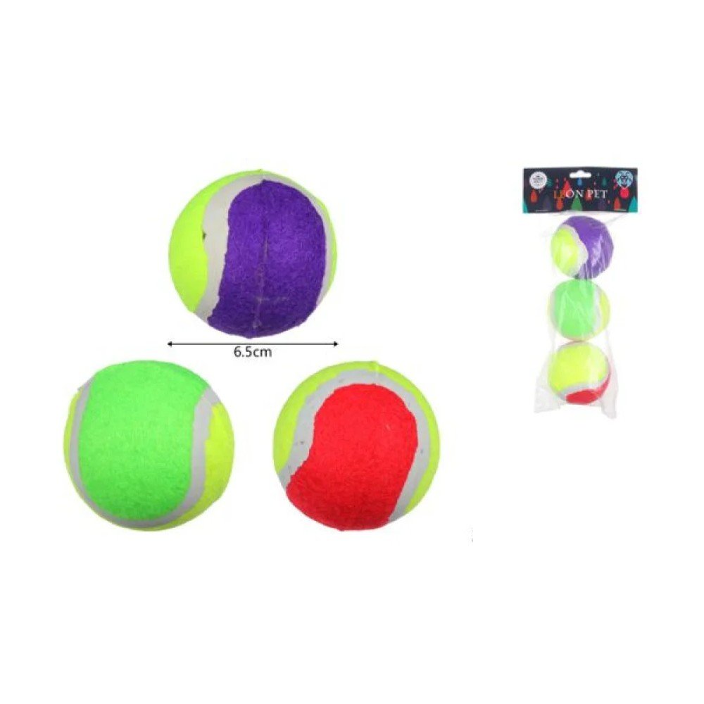 SET DE PELOTAS PARA PERRO 3 PZA-6,5 CM por mayor en Chile