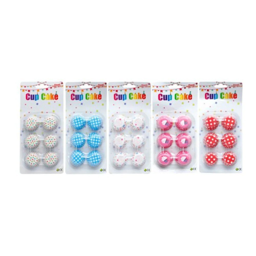 SET DE CAPACILLOS PARA CUPCAKE 6 CM por mayor en Chile