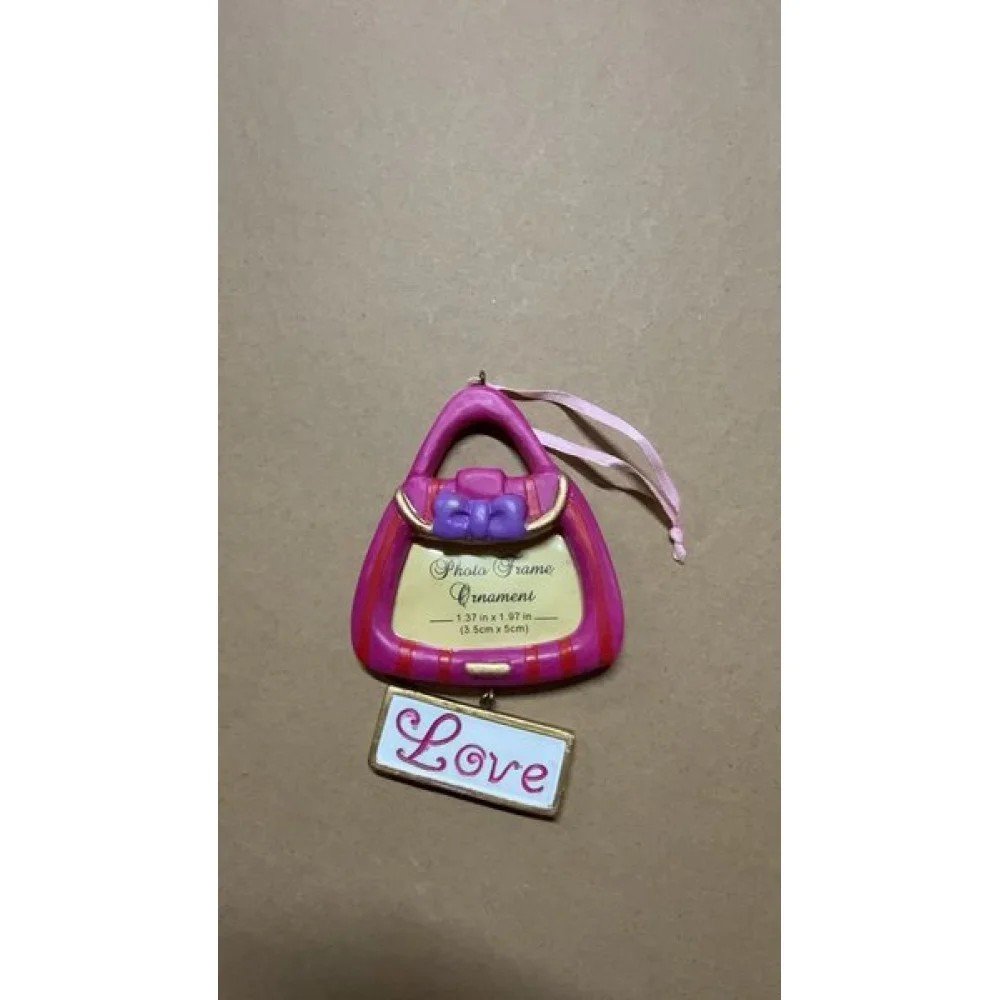 Adorno de Foto Tipo Bolsa Rosa 1 Pza por mayor en Chile