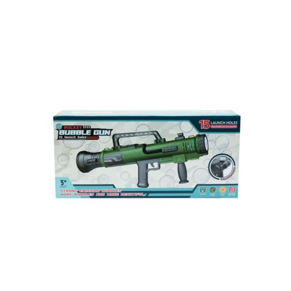 Bazooka de burbujas eléctrica 1 Pza por mayor en Chile