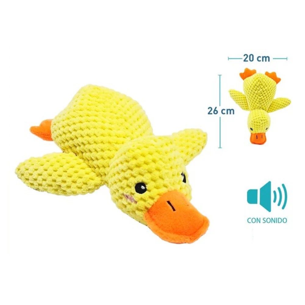 PATO PELUCHE CON SONIDO 26 X 20 CM por mayor en Chile