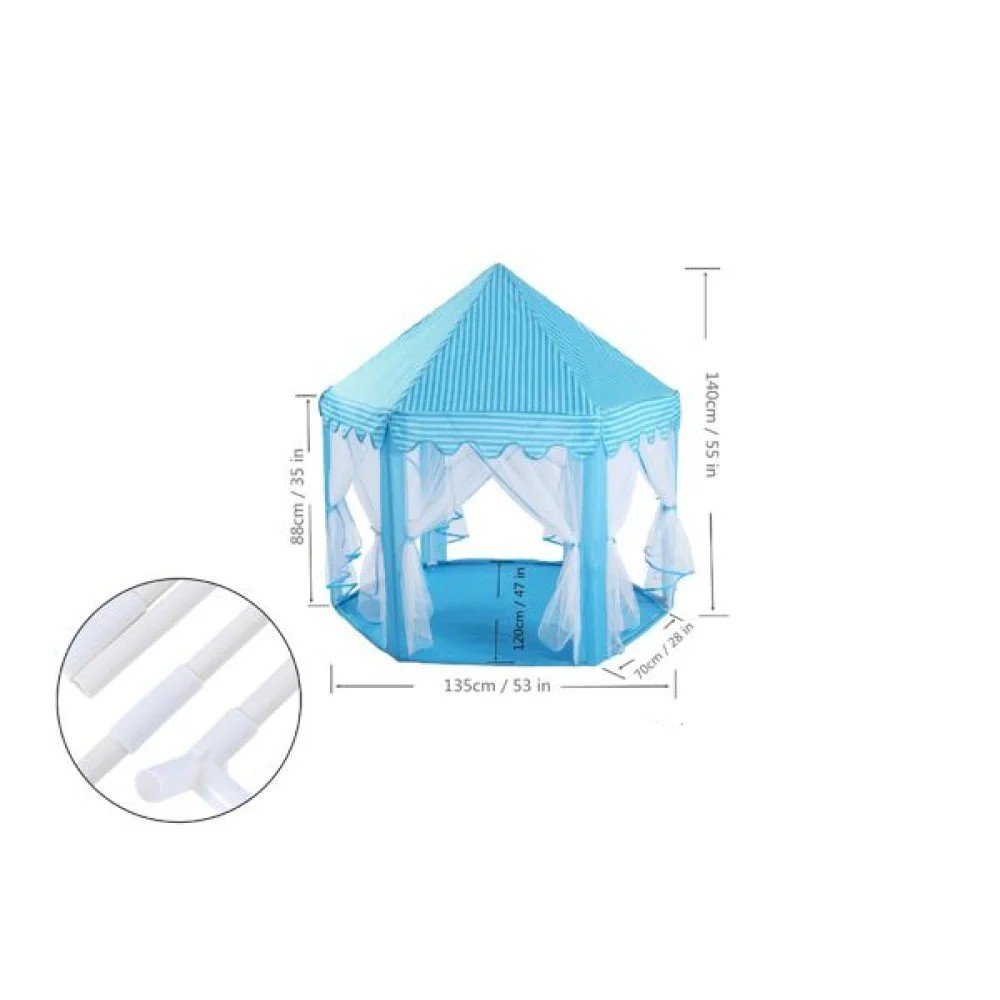Carpa infantil hexagonal celeste 140*135cm （20） 140 X 135 cm por mayor en Chile