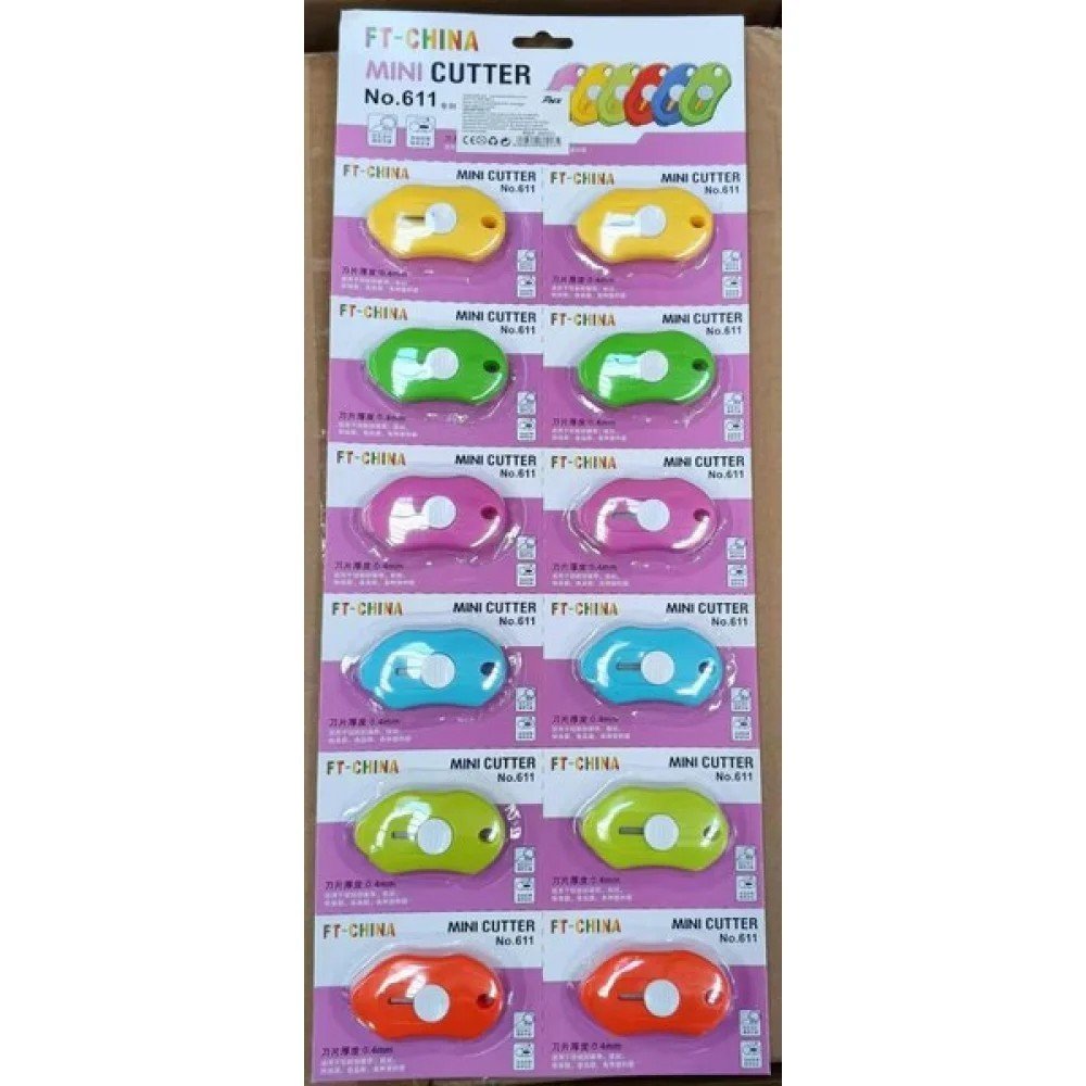 MINI CORTANTE 12pc MONOCOLOR 12 PZA por mayor en Chile