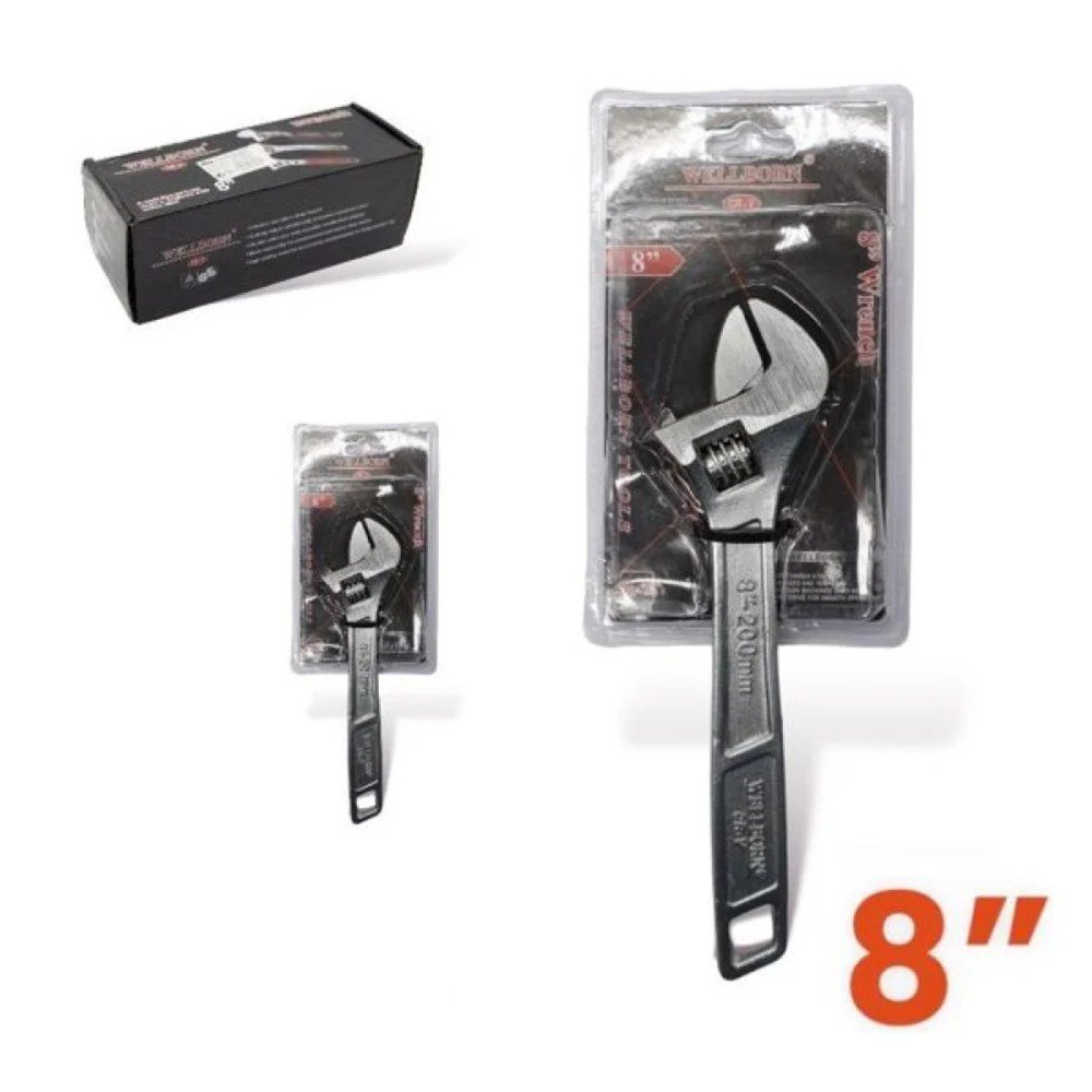LLAVE INGLESA AJUSTABLE 8 PULGADAS por mayor en Chile